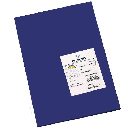 CANSON CF50FF VIVALDI A4 185G OLTREMARE